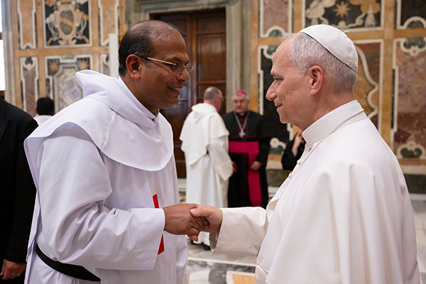 Father Santhosh and Pope Leo