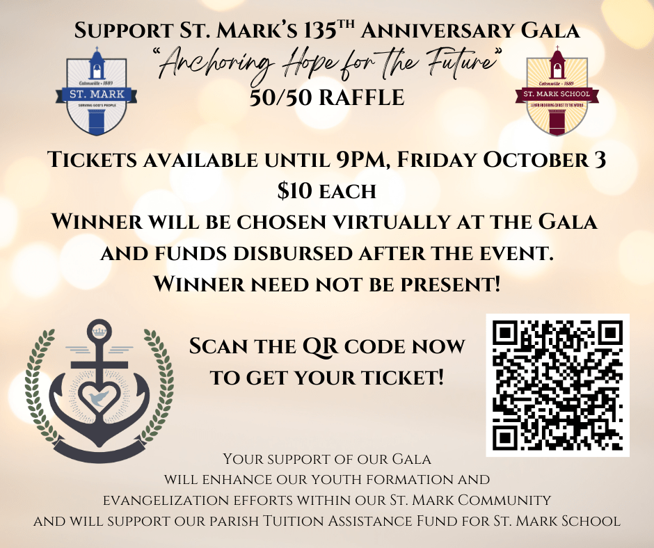 Gala 50/50 Raffle Banner