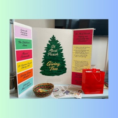 Giving Tree Poster in Church Narthex