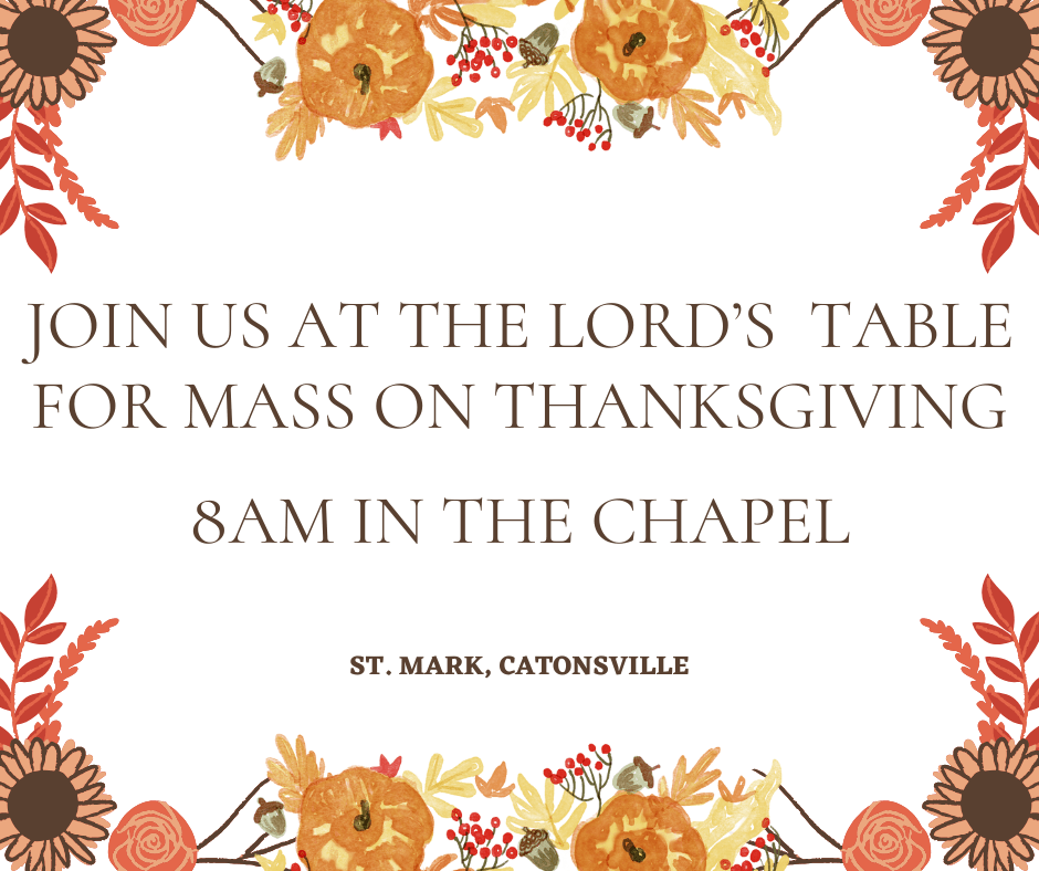 Thanksgiving Mass Flyer