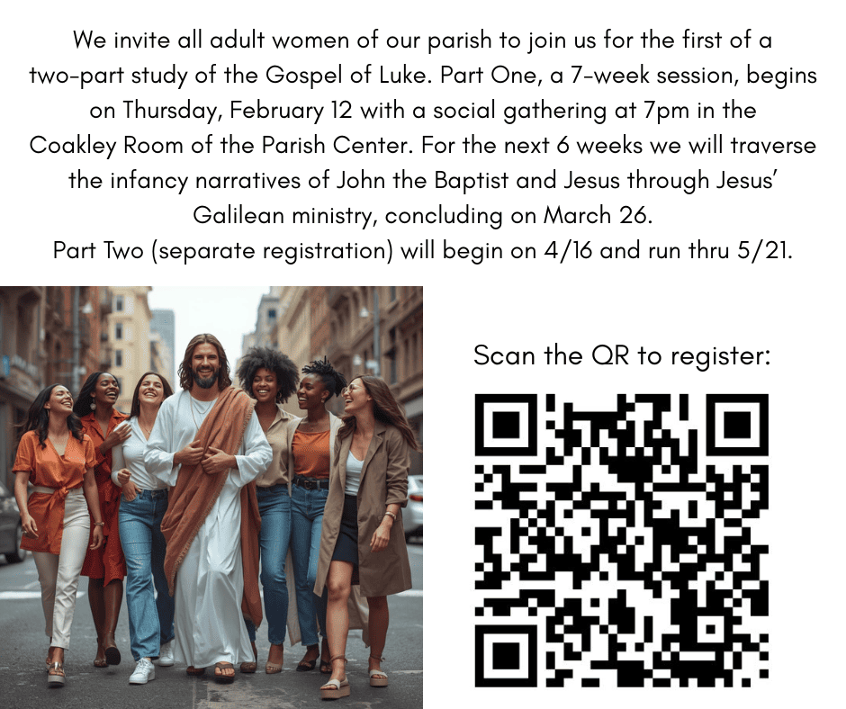 Women's Bible Study Spring 2026 Registration Flyer