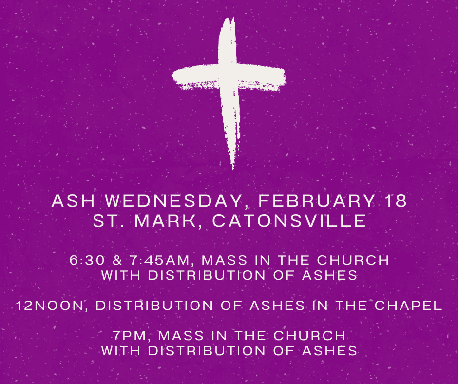 Ash Wednesday Announcement